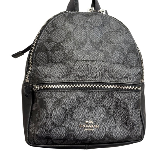 Coach Signature mini Charlie Backpack F58315 Black Backpack - Picture 1 of 11
